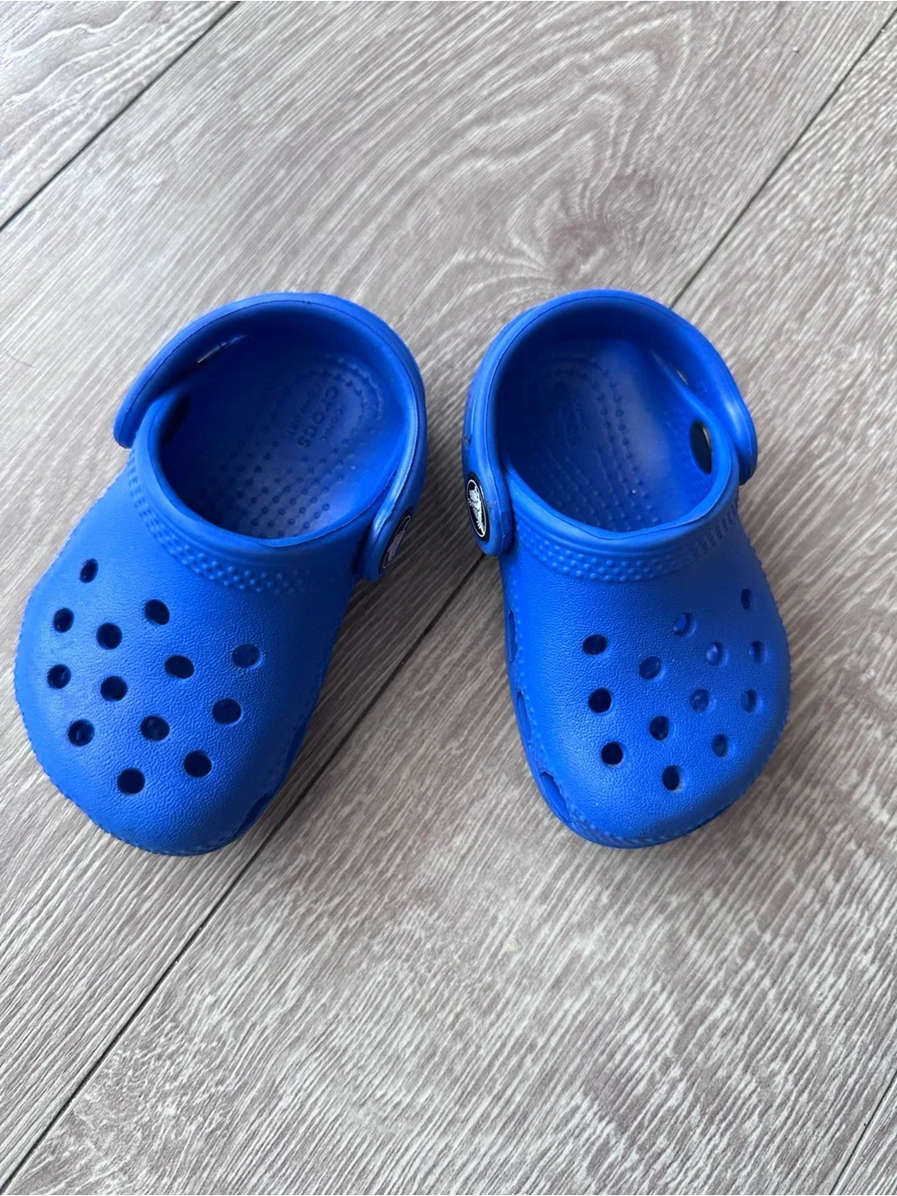 CROCS Royal Blue Clogs with Heel Strap